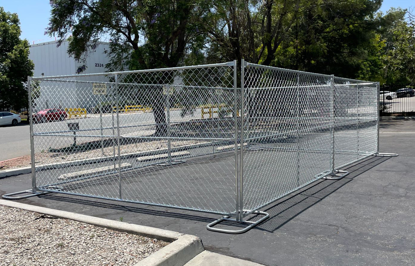8'x10'x10' Chain Link Temporary Fence Panel in Charlotte NC