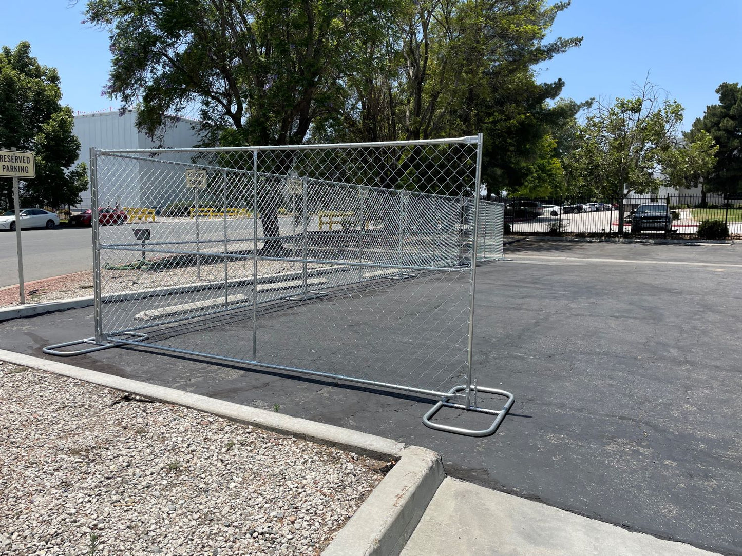 8'x10'x10' Chain Link Temporary Fence Panel in Charlotte NC