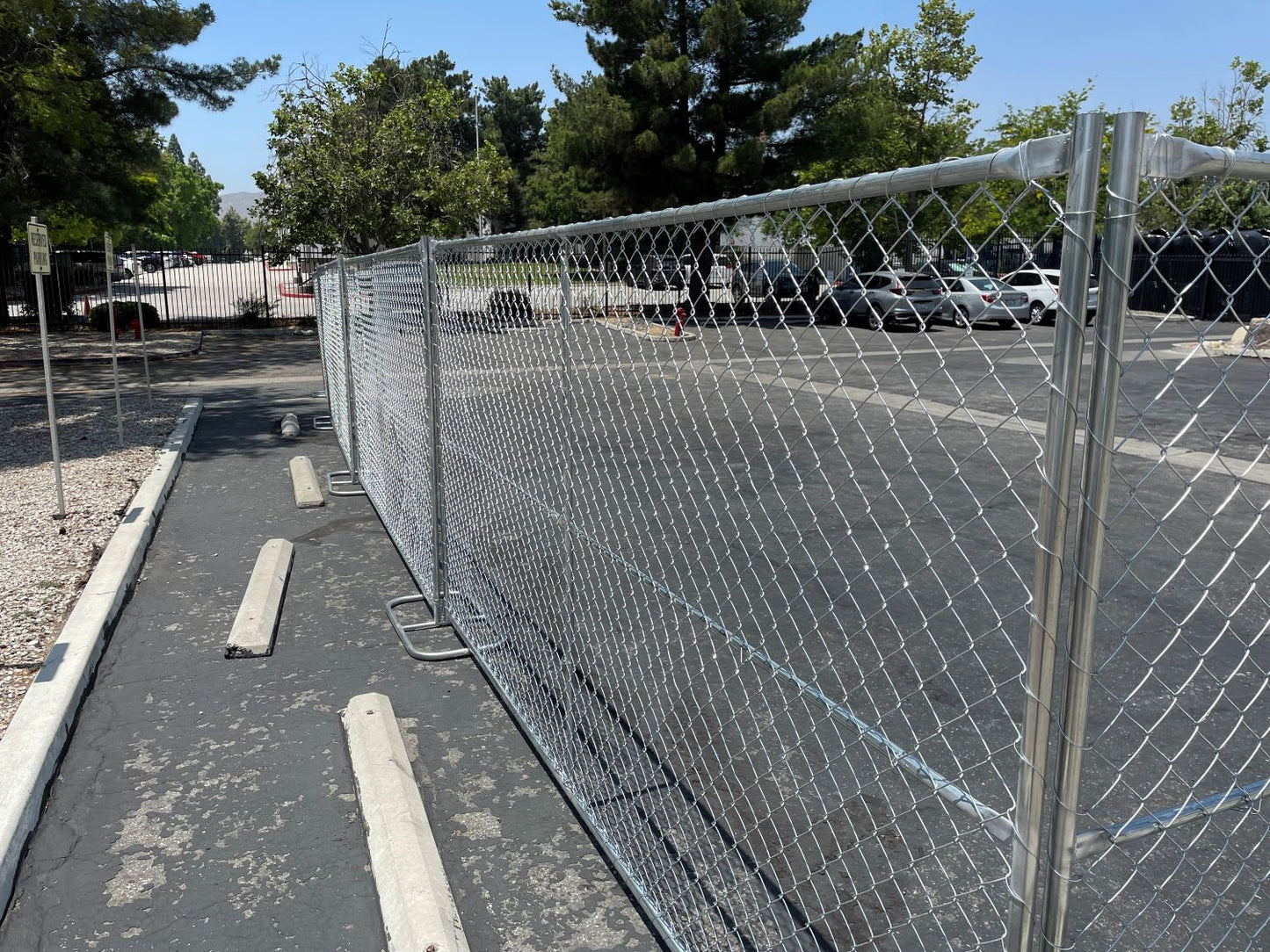 8'x10'x10' Chain Link Temporary Fence Panel in Charlotte NC