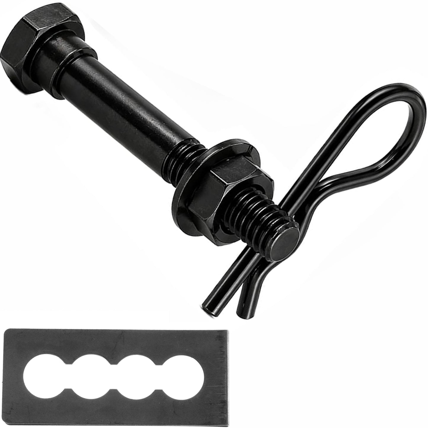 eVerHITCH American Black Flag Metal Trailer Hitch Cover