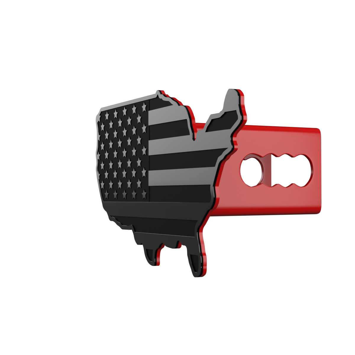 United States Map Flag Metal Trailer Hitch Cover for Trucks Cars SUV