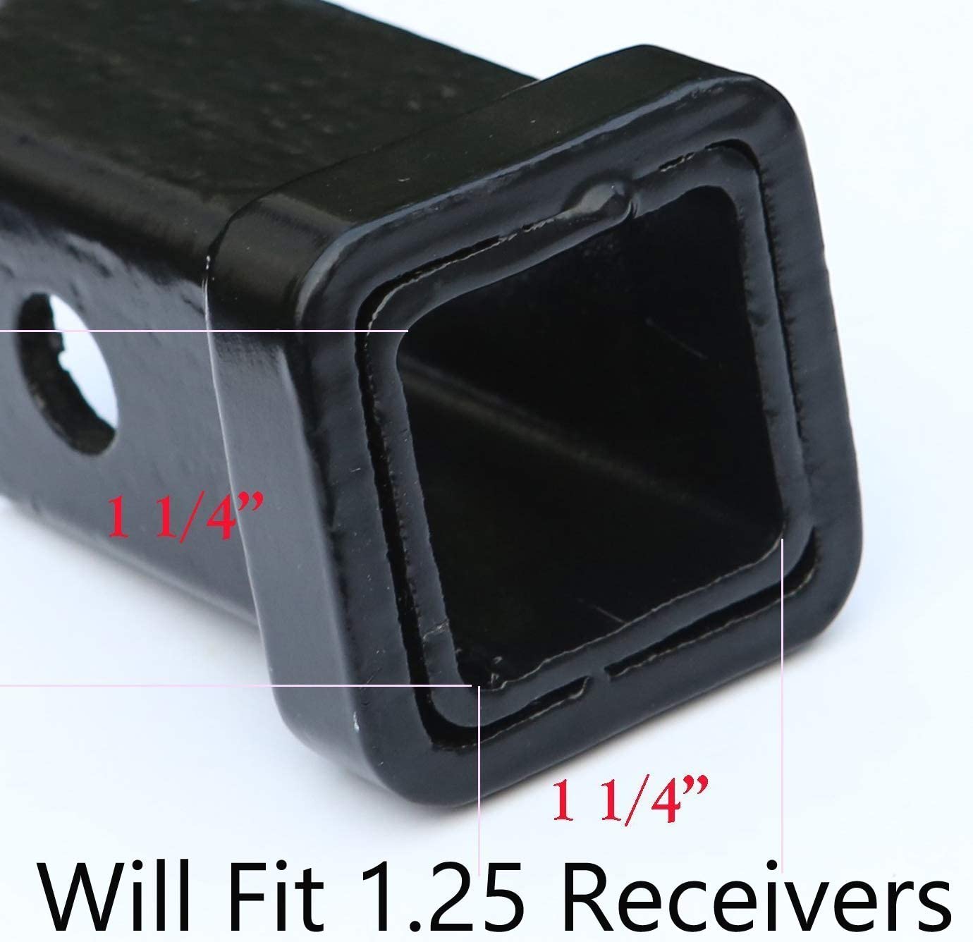 Black with Blue Line American Flag Metal Hitch Cover