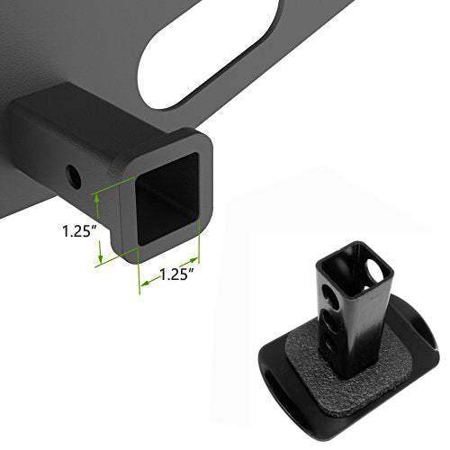 LFPartS Black Star Metal Hitch Cover