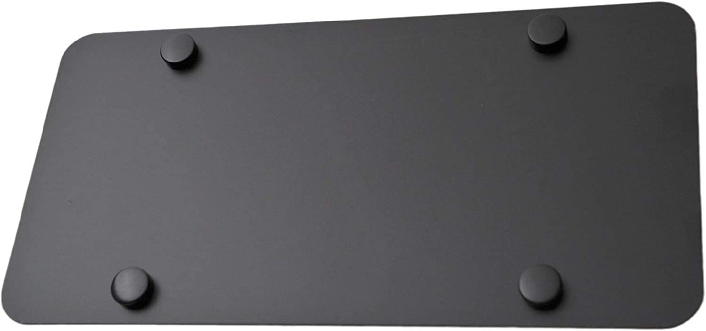 LFPartS Stainless Steel License Plate (12"x6", Black)