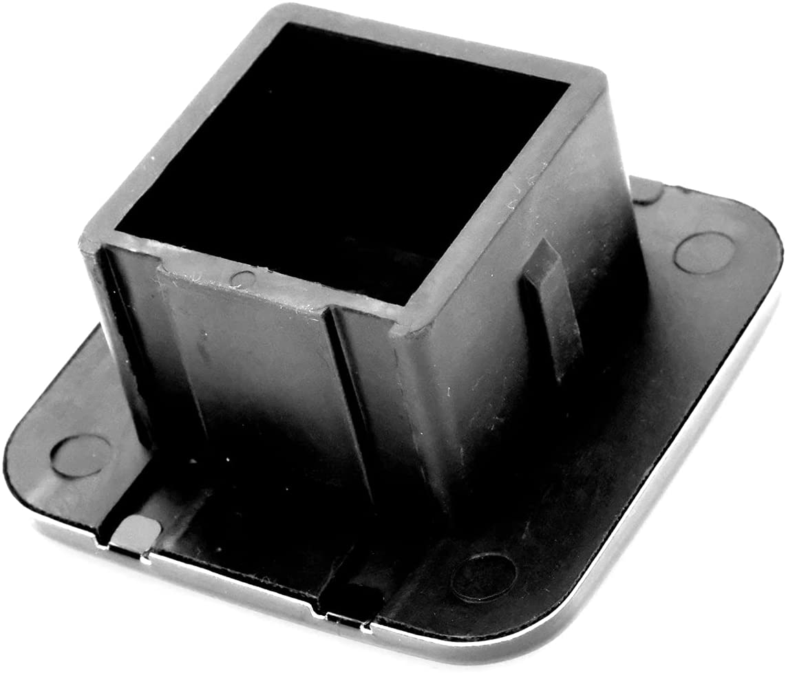 American Metal Flag Trailer Hitch Cover (Black Chrome) Fits 2" Hitch Receivers.