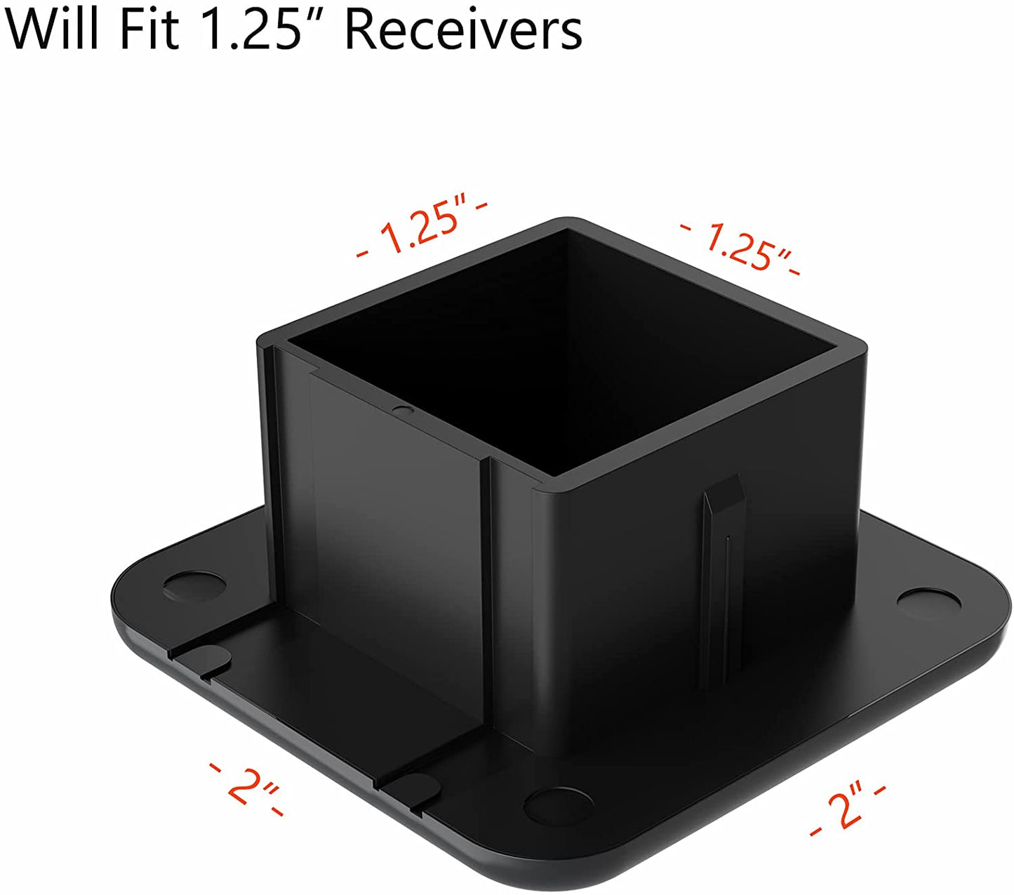 White Chamomile Flower Trailer Hitch Cover Plug Insert (Fits 1.25" or 2" Receivers)