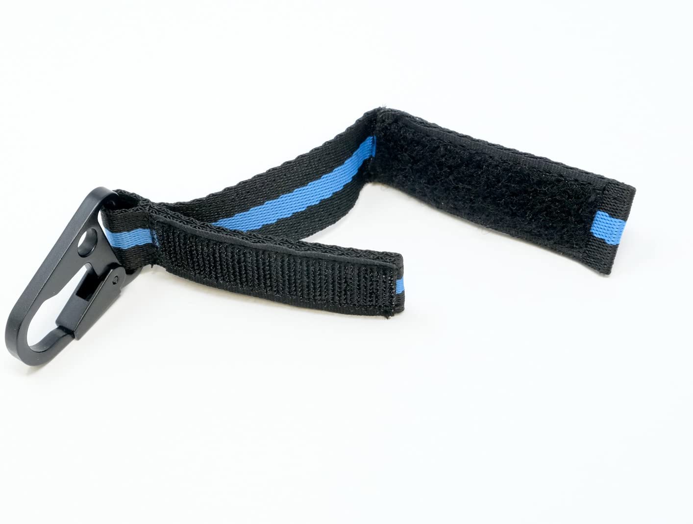 LFPartS Keychain Tactical Key Ring Holder Nylon Belt with Thin Blue Line