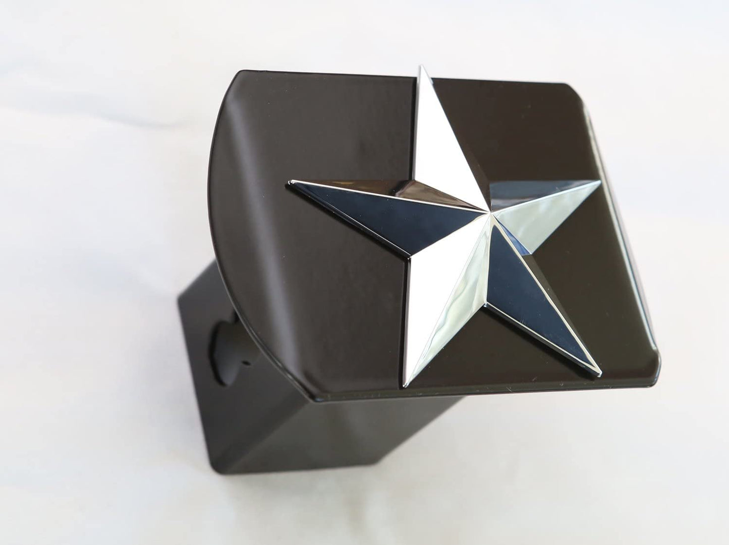 LFPartS Chrome Texas Star, Black Metal Hitch Cover