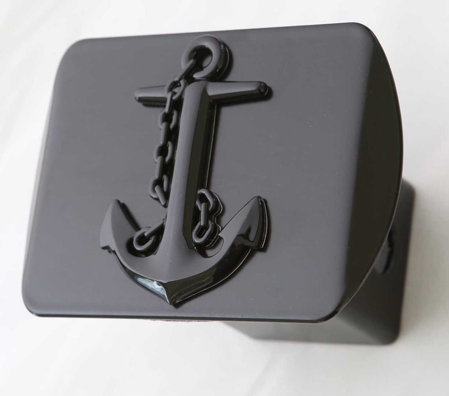 LFPartS Black Ship Anchor Metal Trailer Hitch Cover