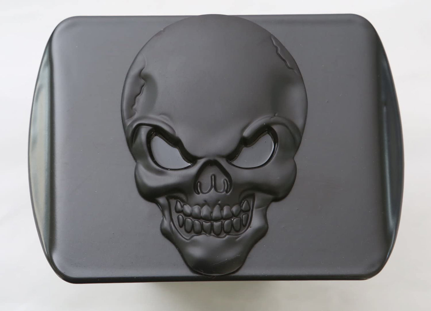 LFPartS Black Metal Skull Hitch Cover