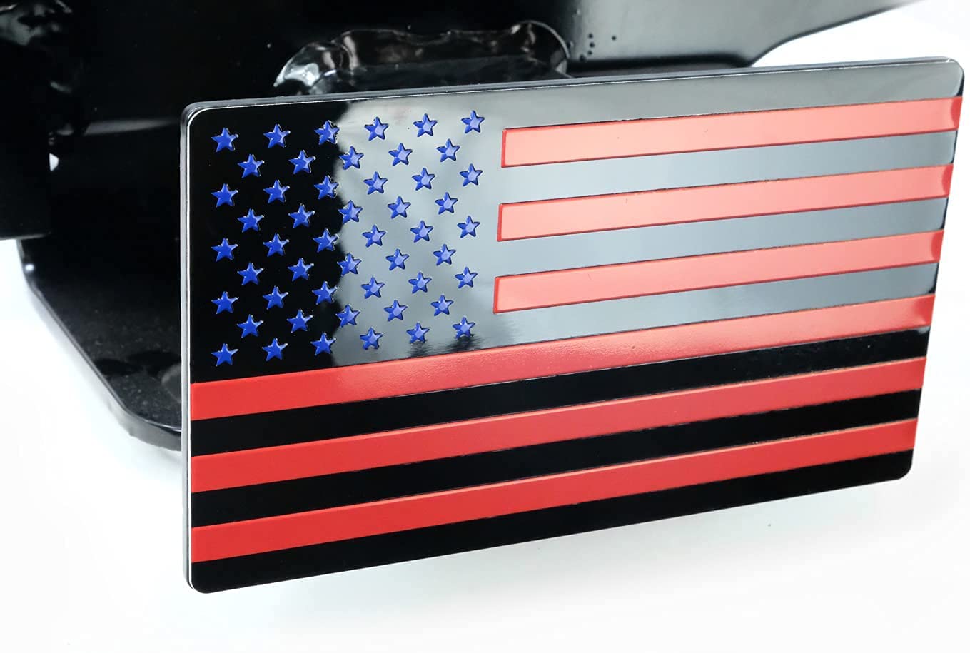 eVerHITCH Red and Blue USA Flag Hitch Cover