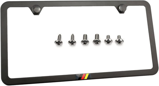 German Flag metal Emblem Stainless Steel License Plate Frame