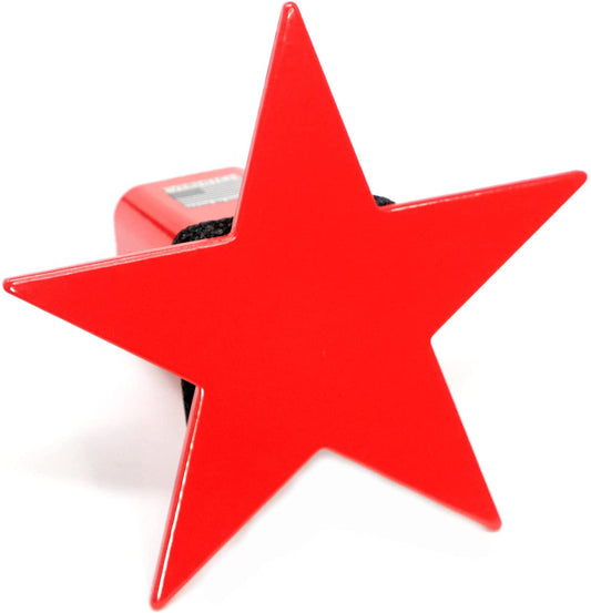 5 Point Star Metal Hitch Cover (Fits 2", 2.5", 3" Receiver, Red Star 7"x7")