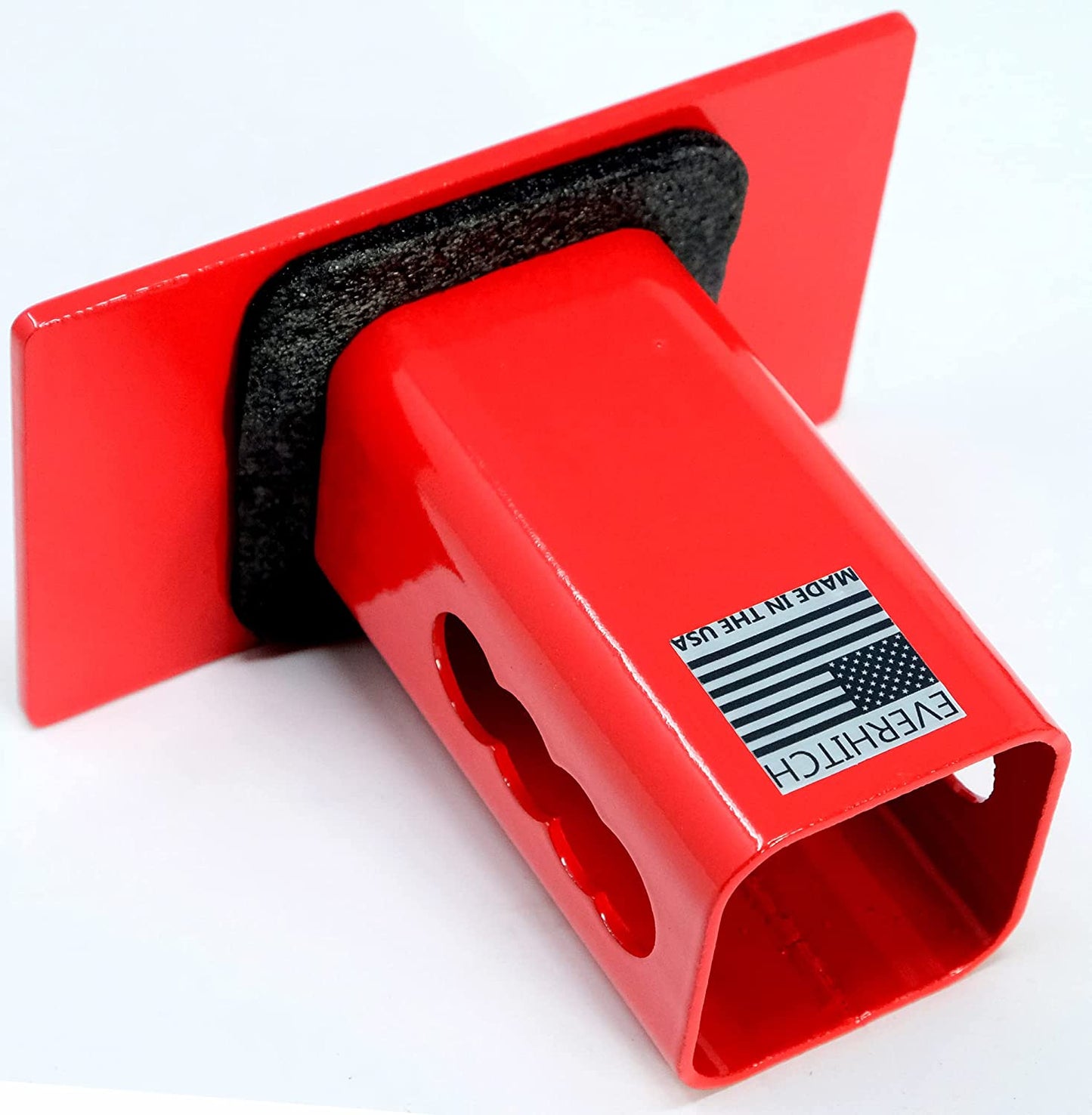 Blank Metal Hitch Cover (Fits 1.25", 2", and 2.5" Receiver, Red 5"x3")