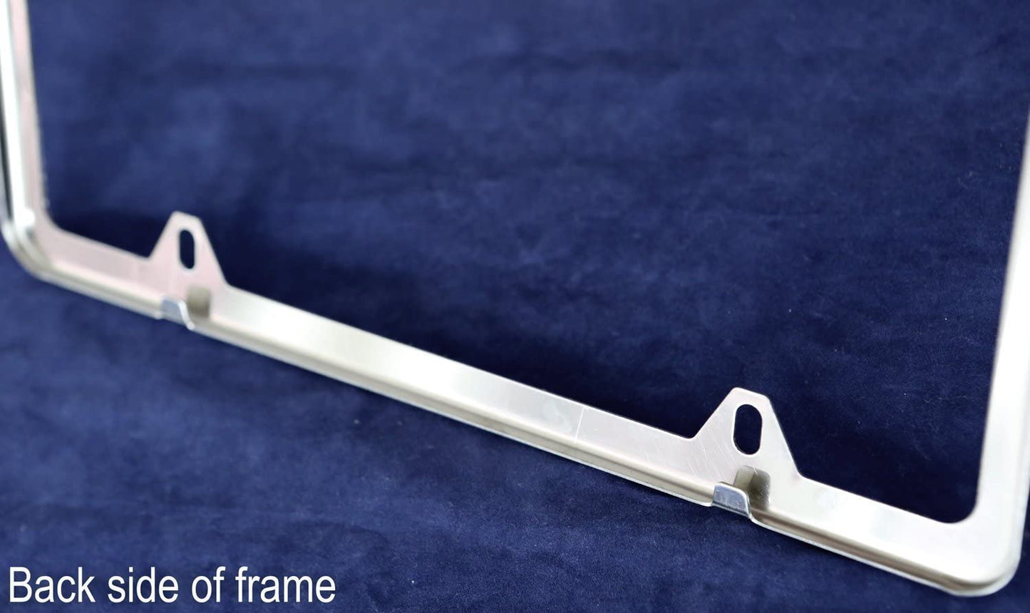 Chrome Slim Stainless Steel License Plate Frame