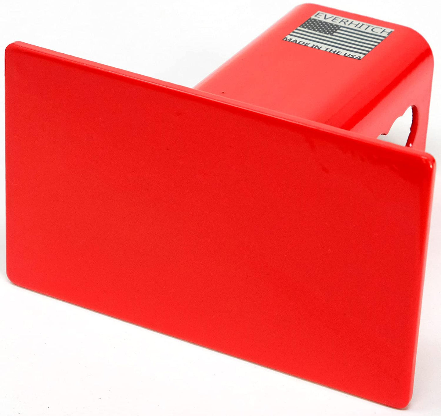 Blank Metal Hitch Cover (Fits 1.25", 2", and 2.5" Receiver, Red 5"x3")
