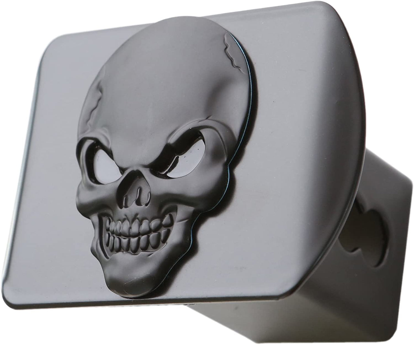 LFPartS Black Metal Skull Hitch Cover