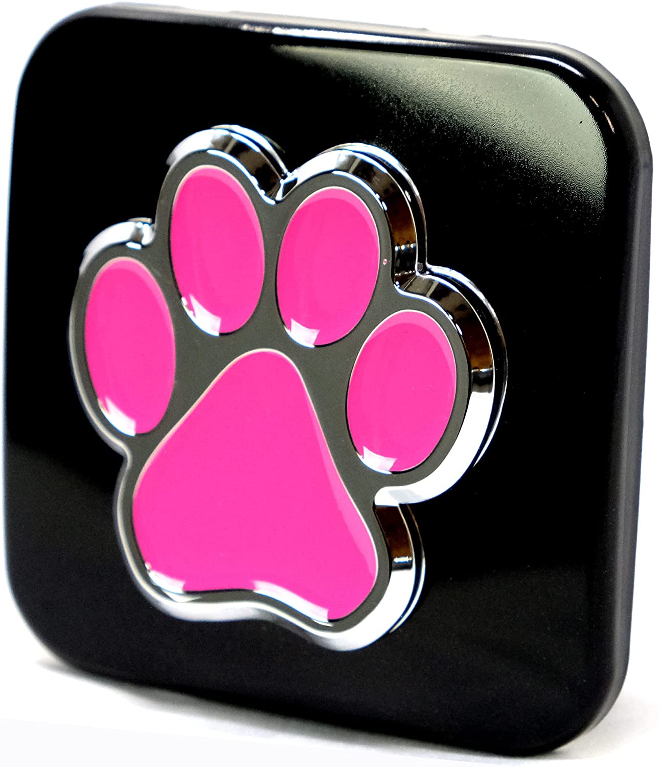 LFPartS Pink Dog Paw Hitch Cover Plug