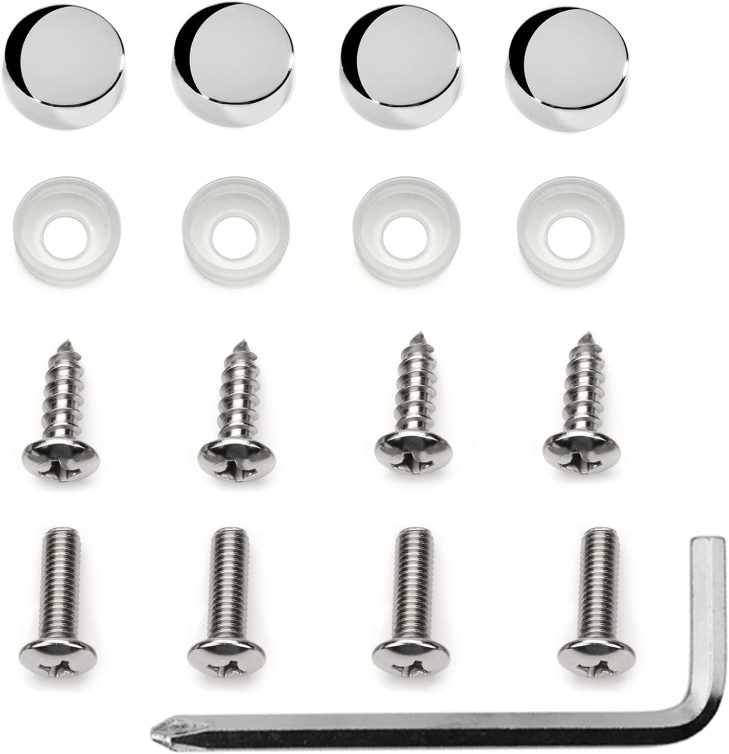 Chrome Slim Stainless Steel License Plate Frame