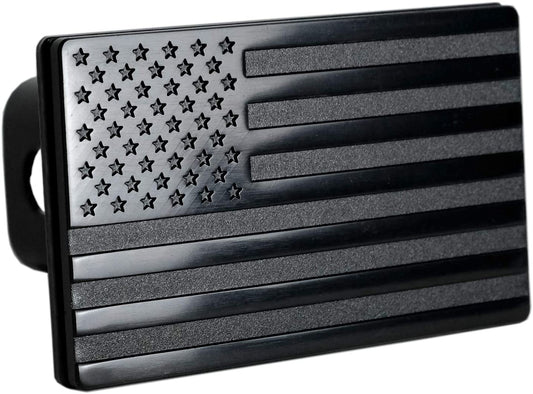 American Black Flag Metal Trailer Hitch Cover