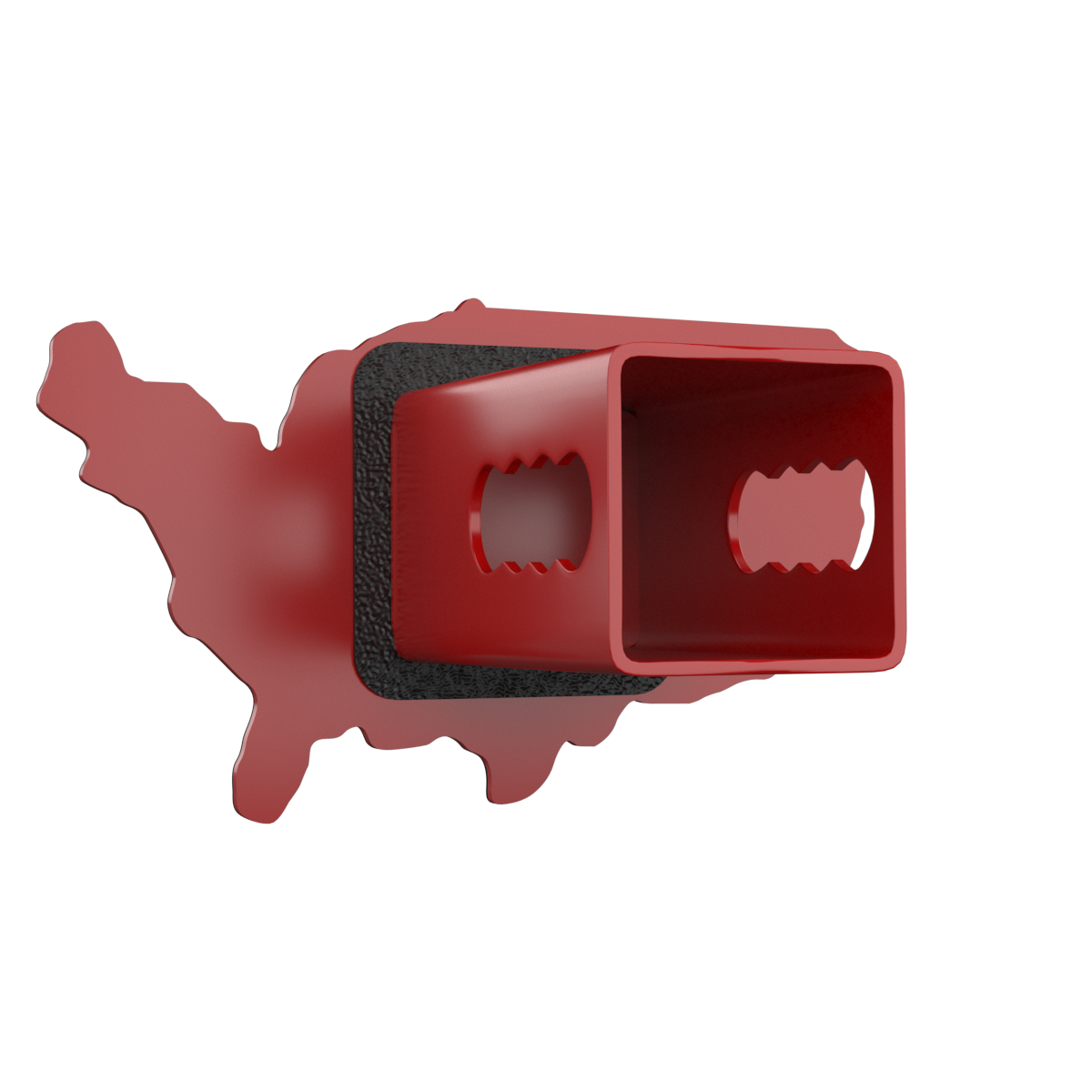 United States Map Flag Metal Trailer Hitch Cover for Trucks Cars SUV