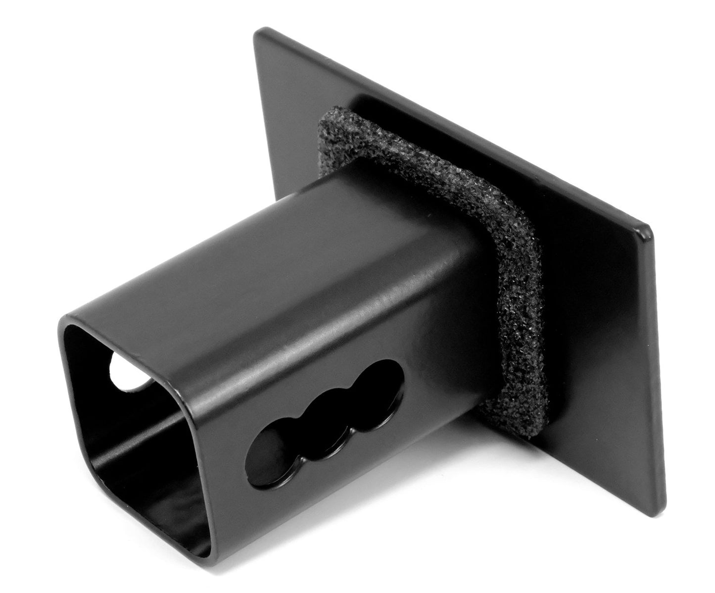 American Black Flag with Thin Red Line Metal Hitch Cover.