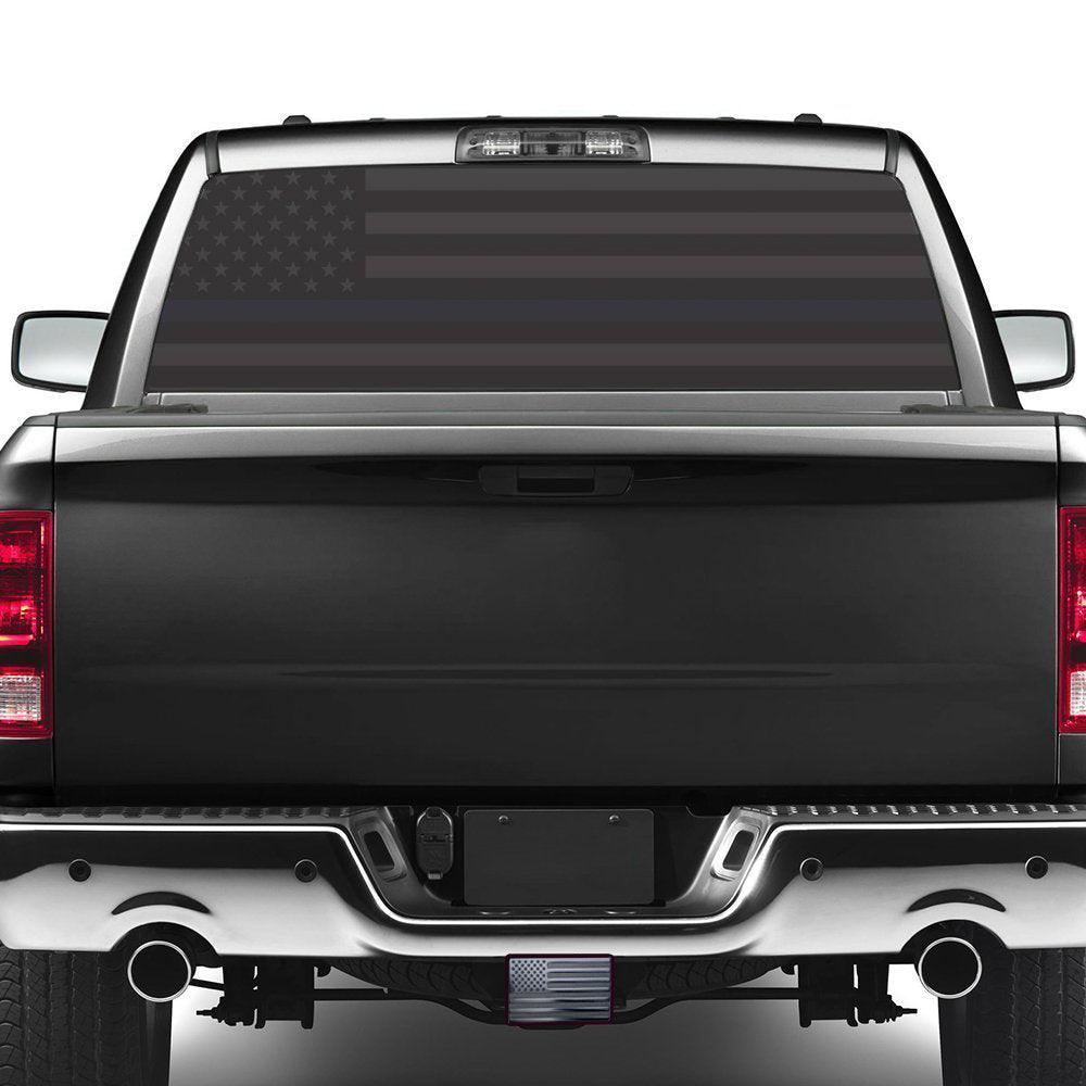 American Black Flag Metal Trailer Hitch Cover