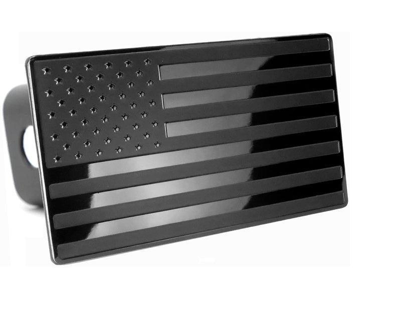 American Black Flag Metal Hitch Cover ( Fits 1.25", 2", 2.5" 3" Receiver)