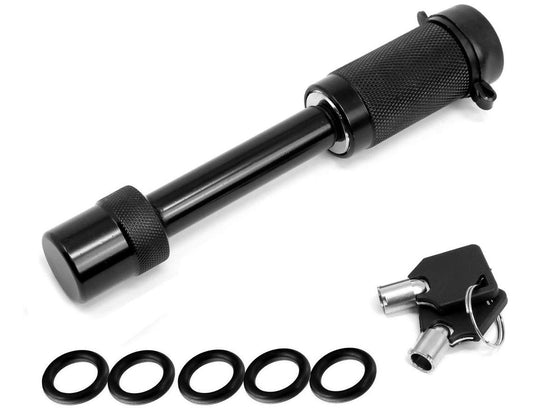 Heavy Duty Locking 5/8 Inch Hitch Pin for 2", 2 3/4" and 3" Inch Receiver Black